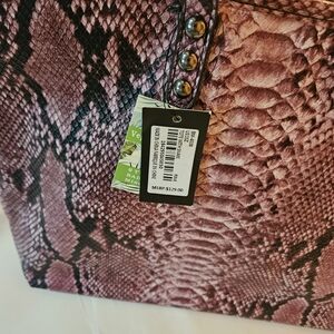 Elegant Snake Print Women's Bag